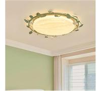 Genérico Lámparas de techo románticas francesas artísticas con LED, luz de techo verde fresca, luz cercana al techo con apliques de protección Compatible with los ojos
