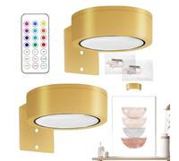 Genérico Lámparas Para Cuadros Con Pilas,Luz Para Pinturas Con Imán Para Colgar y Mando A Distancia - LED Multiusos Para Dormitorio Y Pasillo