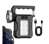 Genérico Lámparas portátiles para la linterna recargable al aire libre y para | Torcha solar al aire libre Ligh,Potentes suministros para, lámparas con batería para, mochilero, caminar