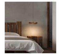 Genérico Lamparas techo, Lámpara colgante decorativa de arte madera for escalera, accesorio iluminación moderno for sala estar, Lustres simples maciza for cabecera, hogar(1head Dark,Changeable)