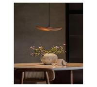 Genérico Lamparas techo, Lámpara colgante decorativa de arte madera for escalera, accesorio iluminación moderno for sala estar, Lustres simples maciza for cabecera, hogar(1head,Warm)