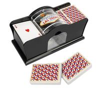 Genérico Langer de Cartas, Mezclador de Tarjeta Manual, Clasificador de Tarjetas de Poker Automático, Tarjetas Clásicas Puente y Poker 2 Decks de Pokers, Manual de Enlaces para El Rami