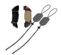 Genérico Lanyard elástico táctico para visión Nocturna NVG, Correa de retención elástica para Montaje en Casco, Compatible con PVS-7 PVS-14 PVS-31(Gy)