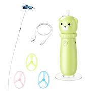 Genérico Lanzadiscos para Gatos con Forma De Oso Recargable por USB con | Juguete Lanzador De Discos Voladores para Gatitos Jugar, Ejercitar y Saltar en Sala de Estar, Balcón, Césped, Jardín y Patio