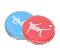 Genérico Lanzamiento De Moneda De Fútbol - Moneda De Árbitro De Fútbol, Juego con Lanzamiento De Árbitro Colores, Partido con Muñequeras Y Tobillos De Lucha Libre, Equipo De Disco Plegable De Flex