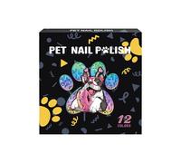 Genérico Lápices De Esmalte para Uñas De Perros | 12 Colores De Secado Rápido para Cachorros | Fórmula Suave Resistente Al Agua Y Desgaste, Insumos De Aseo para Mascotas Pequeñas