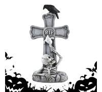 Genérico Lápidas de Halloween - Monumentos Funerarios Decoración Cementerio | Estelas Miniaturas de miedo Decorativas para Jardín Al Aire Libre Cerca Cementerio Artesanía