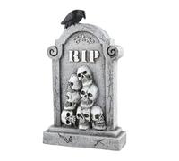 Genérico Lápidas para Tumbas Halloween - Decoración Halloween Lápidas Exterior - Accesorios De Miniatura Espeluznantes para Manualidades, Cementerio, Jardín, Exterior, Fiesta Al Aire Libre
