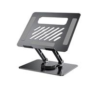 Genérico Laptop Stand, Metal Laptop Riser Holder, Aluminum Alloy Adjustable Foldable 360° Rotating Stand for Notebooks, Ergonomic Desk Mount for Home & Office, 10.43x8.86x6.69 Inches