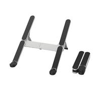 Genérico Laptop Stand, Mini Soporte Plegable de Metal for Ordenador portátil, Soporte portátil de ángulo Ajustable for portátiles de 10 a 17 Pulgadas