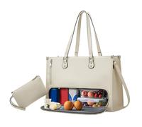 Genérico Laptop Tote Bag with Insulated Lunch Compartment, Professional Women's Work Bag, Stylish Tote Phone, Tablet & Book, Ideal for Food & Drink Storage, Perfect for College, School & Travel