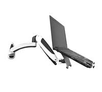 Genérico Laptop Wall Mount, Adjustable Laptop Holder, Wall Mounted 2-Section Arm, with Pneumatic Extended Arm - Height Adjustable, Holds Up to 7KG, Fits 10 to 17 Inch Screen