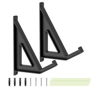Genérico Laptop Wall Mount Shelf, Adjustable Computer Bracket, Keyboard Display Hanger, Space-Saving Storage Rack, for Bedside Routers Books Frames Home Workplace Use, 5.79x2.56x1.5 Inches
