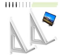 Genérico Laptop Wall Mount Shelf, Adjustable Keyboard Wall Hanger and Display Bracket, Space-Saving Computer Stand for Electronics, Bedside Storage for Art, Picture Frames, Routers, Home Offices Use