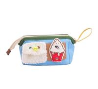 Genérico Large Capacity Pencil Pouch, Cute Bear Pen Case, Cartoon Stationery Organizer, Wide Opening Zipper Bag, Portable Storage for Kids, Adults, School, Office 25x12x8.5cm