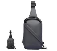 Genérico Large Capacity Waterproof Sling Bag for Men,Multifunctional Lightweight Casual Shoulder Bags,Travel Hiking Chest Bag