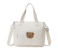 Genérico Large Diaper Bag Tote - Polyester Cotton Bear Pattern Nursery Shoulder Bag | Multi-Functional Travel Diaper B́ag With Adjustable Strap For Work Gym School Hospital Beach Picnic Camping Use