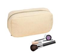 Genérico Large Pencil Case - Corduroy Pencil Case Organizer, Big Capacity Pencils Pouch For School College Stationery Storage, Aesthetic Pen Bag For Travel Painting Journaling Art Supplies