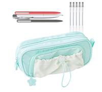 Genérico Large Pencil Case High Capacity Pen Organizer, Multi-Compartment Stationery Storage Bag, Zip Pouch Holder for School Office Classroom College Travel Art Supplies
