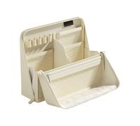 Genérico Large Pencil Case - Multiple-Compartment Standing Oxford Storage Bag with Zipper, Pencil Case Stationery Organizer Makeup Bag for Women & Men, Portable Stationery Pencils Bags for Office