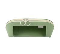 Genérico Large Pencil Case, Transparent Leather, Pen Organizer Zipper Pouch, Large Capacity Stationery Storage for Scissors Rulers Erasers Notes School Supplies 9.25x3.15x3.35 Inches