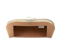 Genérico Large Pencil Case, Transparent Leather, Pen Organizer Zipper Pouch, Large Capacity Stationery Storage for Scissors Rulers Erasers Notes School Supplies 9.25x3.15x3.35 Inches