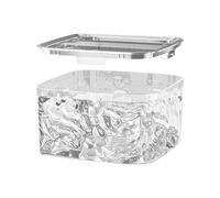Generico - Large Storage Box For Accessories, Multi Compartment Hairpin Holder, Clear Cosmetic Display Case | Travel Jewelry Storage For Business Trip Vacation Home Vanity Drawer Use