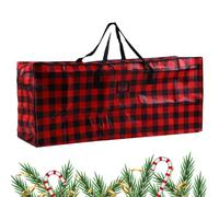 Genérico Large Storage Totes, Waterproof PP Christmas Tree Storage Bag, Foldable Duffel Bag with Zippers and Carrying Handles for Space-Saving in The House, Perfect for Seasonal Organization