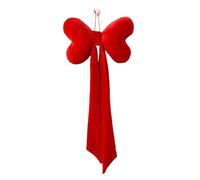 Genérico Large Velvet Bow - Seasonal Wall Decoration, Valentine's Day Decorations | For Wedding Front Door Wall Mantel Staircase Porch Garden Fence Living Room Study Bedroom Birthdays Bridalshowers