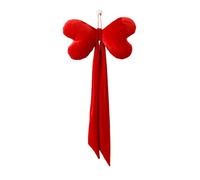 Genérico Large Velvet Bow - Seasonal Wall Decoration, Valentine's Day Decorations | For Wedding Front Door Wall Mantel Staircase Porch Garden Fence Living Room Study Bedroom Birthdays Bridalshowers
