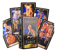 Genérico Las Cartas del Tarot Dorado,The Gilded Tarot Cards,Tarot Deck,Firend GameJuguetes de adivinación