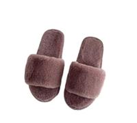 Genérico Las zapatillas de las mujeres de punta abierta en las zapatillas de la casa con memoria Cómodo Tacón Pequeño, b, 41 EU