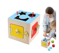 Genérico Latches Box Toy | Wooden Practical Life Skills Toys - Creative Learning Education Educational Toy For Learning Fine Motor Skills