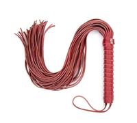 Genérico Látigo de Cuero Suave de Moda, látigo de Montar para Deportes ecuestres, imprescindible para Fiestas de Disfraces de Halloween,E