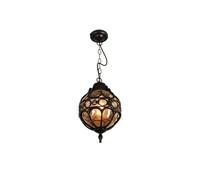 Genérico LAUMZX Lámpara Colgante De Globo Exterior Impermeable IP54, Linterna Vidrio Esférica Retro Antigua A Prueba Lluvia for Patio, Cenador, Viñedo(D 18cm)