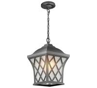 Genérico LAUMZX Linterna colgante for exteriores, lámpara exterior antigua europea con vidrio esmerilado, de porche aluminio fundido a presión impermeable for cenador, puerta entrada, balcón