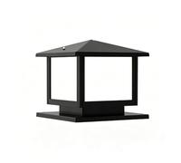 Genérico LAUMZX Luz de pilar aluminio cuadrada moderna, farol poste columna exterior impermeable for puerta y cerca, iluminación pedestal rural con casquillo E27 for jardín, villa, patio(40 * 35cm)