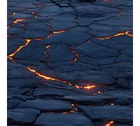 Genérico Lava Volcán Papel Pintado Autoadhesivo Montañas Paisaje 44x1000 cm Papel de Pared Removible Impermeable Estilo Vinilo PVC Pegatina es Estante del cajón de la cubierta del rodillo