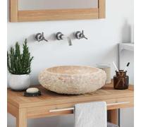 Genérico Lavabo 40x12 cm mármol Color Crema,Bricolaje,Fontanería,Piezas para fontanería,Lavabos y fregaderos,Lavabos-142777