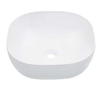 Genérico Lavabo 42,5x42,5x14,5 cm cerámica Blanco,Bricolaje,Fontanería,Piezas para fontanería,Lavabos y fregaderos,Lavabos-143917