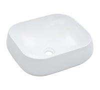 Genérico Lavabo 44,5x39,5x14,5 cm cerámica Blanco,Bricolaje,Fontanería,Piezas para fontanería,Lavabos y fregaderos,Lavabos-143905