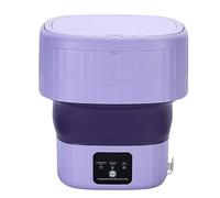 Genérico Lavadora Portátil, Diseño Plegable De 9l De Capacidad, 12 V Adecuada para Acampar Y Viajar, Fuerte Descontaminación Y Antienredos, Lavado De Artículos Pequeños con Ahorro De Energía