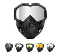 Genérico Laveberry Welding Mask, Dust Protection, Detachable Anti-Glare, Auto Darkening Large Viewing Welding Hood, Can Be Used for Welding and Cycling (D)