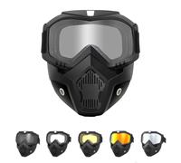 Genérico Laveberry Welding Mask, Dust Protection, Detachable Anti-Glare, Auto Darkening Large Viewing Welding Hood, Can Be Used for Welding and Cycling (B)