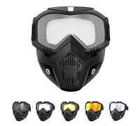 Genérico Laveberry Welding Mask, Dust Protection, Detachable Anti-Glare, Auto Darkening Large Viewing Welding Hood, Can Be Used for Welding and Cycling (F)