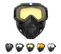 Genérico Laveberry Welding Mask, Dust Protection, Detachable Anti-Glare, Auto Darkening Large Viewing Welding Hood, Can Be Used for Welding and Cycling (E)