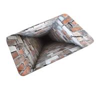 Genérico Layered 3D Rugs - Soft Abstract Rug ¦ 50x80cm Optical Illusion Door Mat with Study Placement, Polyester Weave Realistic Carpet with Home Accent, Artistic Hole Rug, Art Doormat for Entry Use