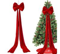 Genérico Lazo Gigante para árbol de Navidad, decoración para árbol de Navidad, Lazos Grandes Rojos para Fondo de Pared de habitación, Lazo para Bodas, Navidads, Suministros de Fiesta de cumpleaños