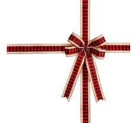 Genérico Lazos Navideños para Armarios | Grandes Decoraciones Festivas de Cuadros Rojos | Lazo para Corona De Navidad | para Decoración De Interiores, Dormitorio, Cocina, Celebración Estacional Y