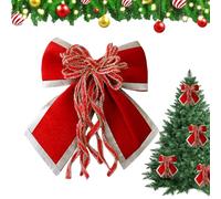 Genérico Lazos para árboles de Navidad: Juego de Cintas Vintage de Terciopelo, de Lazos Festivos clásicos, navideños de Calidad | Vacaciones Boda Interior al Aire Libre Granja Oficina c